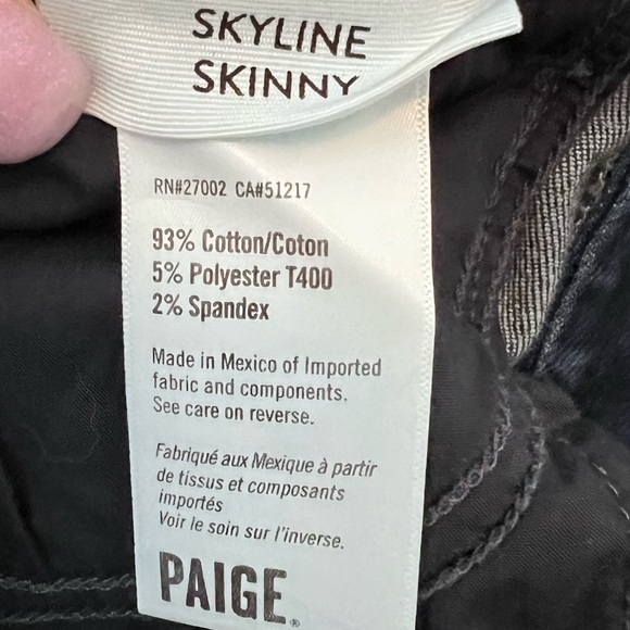 PAIGE Skyline Skinny  Blue  Jeans ✨ - Picture 10 of 11
